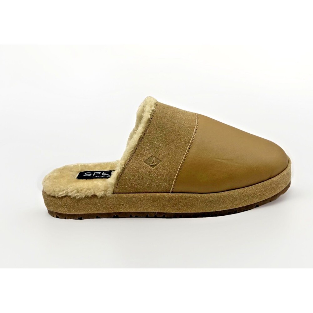 Sperry Top Sider Cape May STS24748 Slipper Men's US 7 Brown Leather Comfort Mule